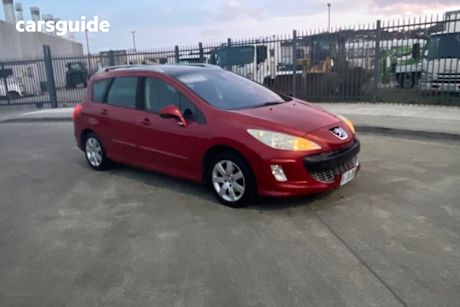 Red 2008 Peugeot 308 Wagon Touring XSE