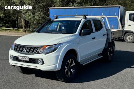 White 2017 Mitsubishi Triton Dual Cab Utility GLX Plus (4X4)