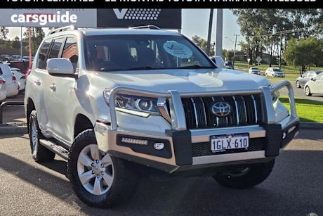 White 2018 Toyota Landcruiser Prado Wagon GXL (4X4)