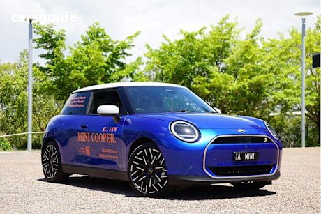 Blue 2024 Mini Cooper Hatchback SE 3D Hatch