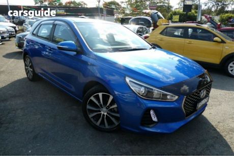 Blue 2018 Hyundai I30 Hatchback Elite