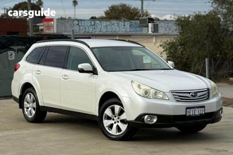 White 2012 Subaru Outback Wagon 2.5i AWD MY12