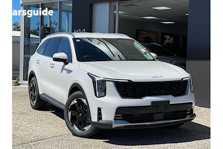 White 2025 Kia Sorento Wagon Sport+ 7 Seat