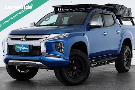 Blue 2019 Mitsubishi Triton Double Cab Pick Up GLS (4X4) Premium