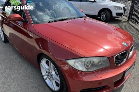Orange 2008 BMW 1 Convertible