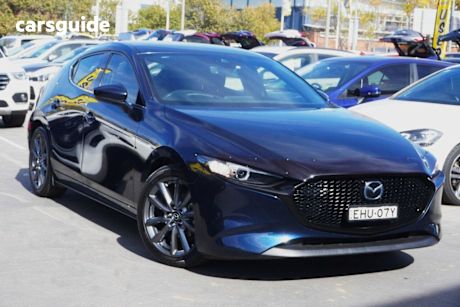 Blue 2020 Mazda 3 Hatchback G20 Touring