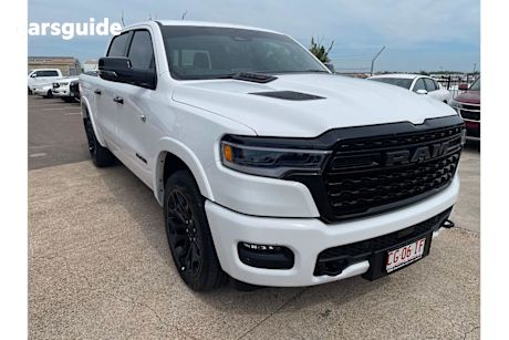 White 2025 Ram 1500 Crew Cab Utility Limited Rambox HO Hurricane