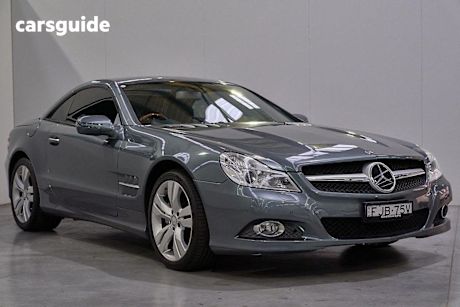 Grey 2008 Mercedes-Benz SL500 Convertible