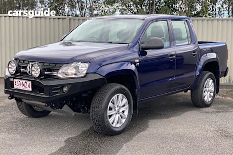 Blue 2022 Volkswagen Amarok Dual Cab Utility TDI550 V6 Core 4Motion