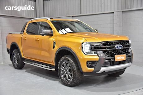 Yellow 2024 Ford Ranger Ute Tray WILDTRAK 4X4