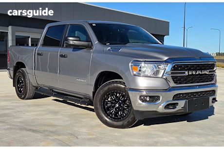 Silver 2024 Ram 1500 Crew Cab Utility BIG Horn (6-4 Tub) Mhev (4X4)