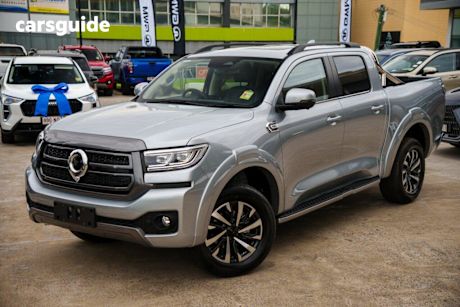 Silver 2025 GWM Cannon Dual Cab Utility Ultra (4X4)