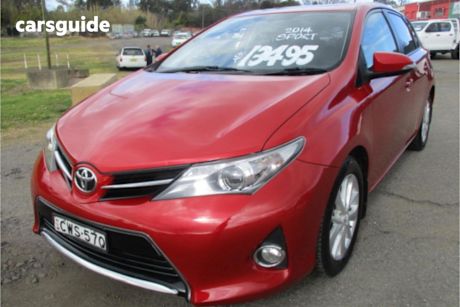 Red 2014 Toyota Corolla Hatchback Ascent Sport