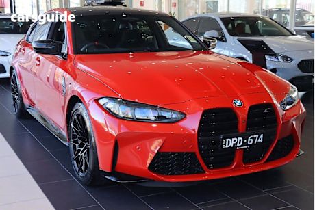 Red 2025 BMW M3 Sedan COMPETITION 4X4