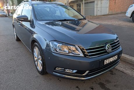 Grey 2014 Volkswagen Passat Wagon 130 Tdi Highline