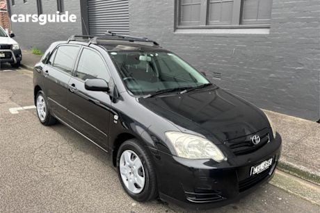 Black 2005 Toyota Corolla Hatchback Ascent Seca