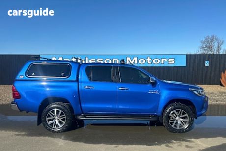 Blue 2017 Toyota Hilux Dual Cab Utility SR5 (4X4)