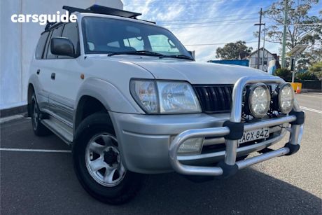 White 2000 Toyota Landcruiser Prado Wagon GXL (4X4)