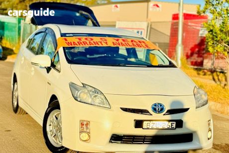White 2010 Toyota Prius Hatchback Hybrid