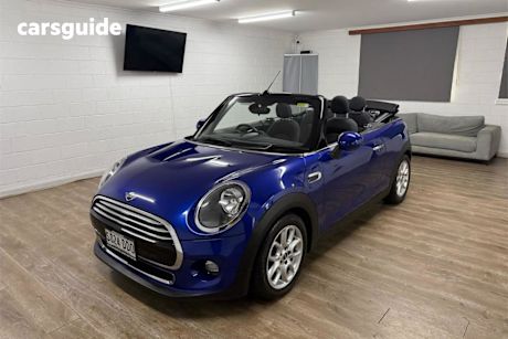 Blue 2018 Mini Convertible Convertible Cooper