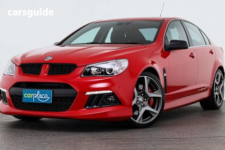 Red 2014 HSV Clubsport Sedan R8