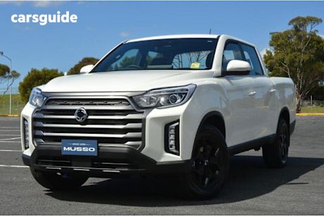White 2024 Ssangyong Musso Ute Tray ADVENTURE 4X4