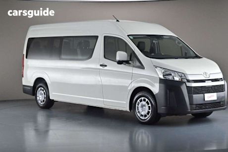 White 2019 Toyota Hiace Bus Commuter (12 Seats)