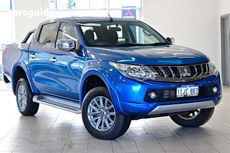 Blue 2018 Mitsubishi Triton Ute Tray GLS 4X4