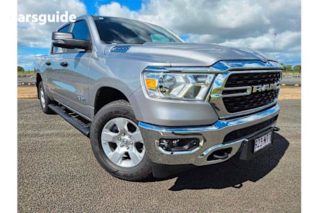 Silver 2024 Ram 1500 Crew Cab Utility BIG Horn (5-7 Tub) Mhev (4X4)