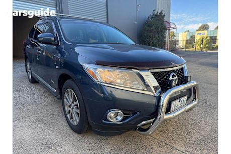 Blue 2014 Nissan Pathfinder Wagon ST-L Hybrid (4X4)