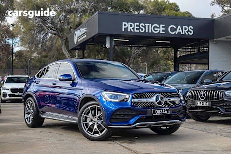 Blue 2020 Mercedes-Benz GLC300 Coupe 4Matic