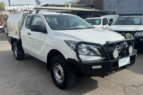 White 2018 Mazda BT-50 Freestyle Cab Chassis XT (4X4)