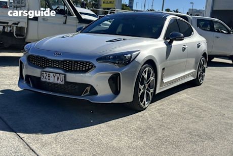 Silver 2019 Kia Stinger Sedan GT (blk LTH W Michelin Tyr)