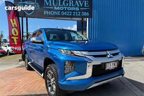 Blue 2019 Mitsubishi Triton Double Cab Pick Up GLS (4X4)