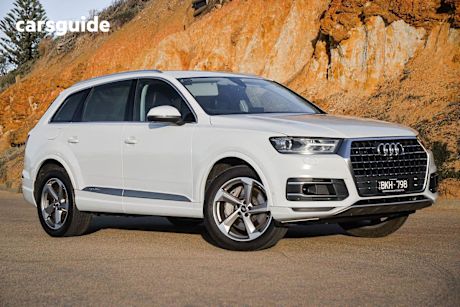 White 2019 Audi Q7 Wagon 45 TDI Quattro