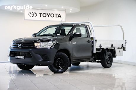 Black 2020 Toyota Hilux Cab Chassis Workmate