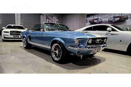 Blue 1967 Ford Mustang Convertible