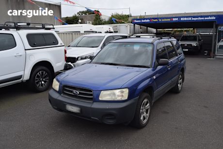 Blue 2002 Subaru Forester Wagon X