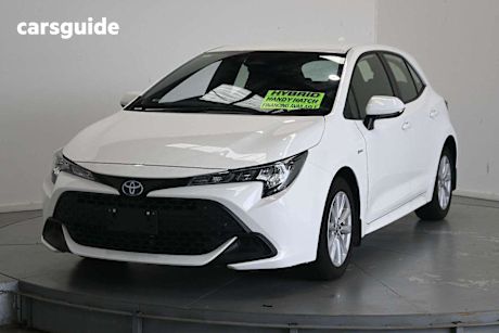 White 2024 Toyota Corolla Hatchback Ascent Sport Hybrid