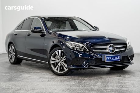 Blue 2021 Mercedes-Benz C300 Sedan E (hybrid)
