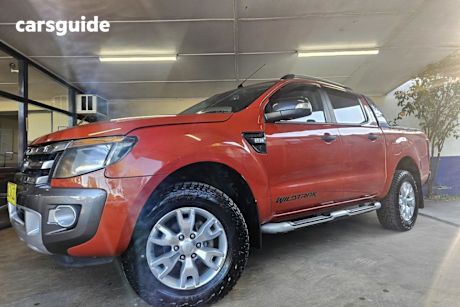 Orange 2014 Ford Ranger Crew Cab Utility Wildtrak 3.2 (4X4)