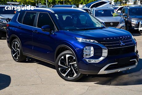 Blue 2023 Mitsubishi Outlander Wagon Aspire 7 Seat (2WD)