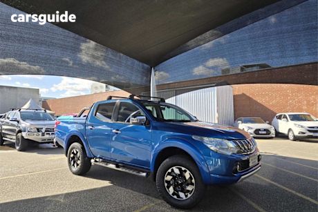 Blue 2015 Mitsubishi Triton Dual Cab Utility Exceed (4X4)