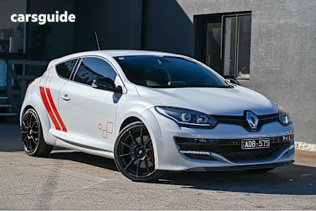 White 2014 Renault Megane Coupe R.S. 275 TROPHY F