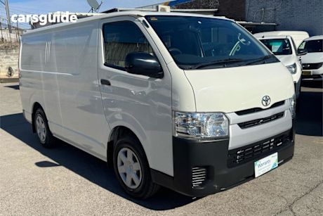 White 2018 Toyota Hiace Van LWB