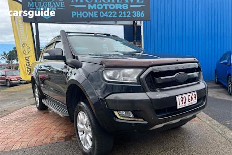 Black 2015 Ford Ranger Dual Cab Pick-up Wildtrak 3.2 (4X4)