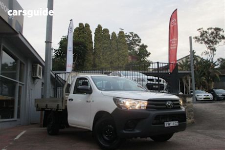 White 2020 Toyota Hilux Cab Chassis Workmate