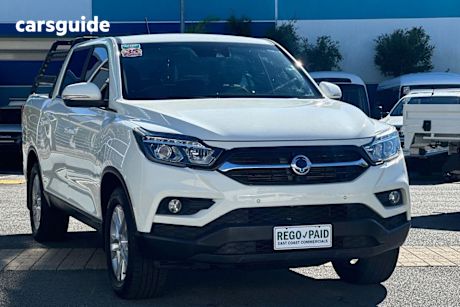 White 2021 Ssangyong Musso Crew Cab Pickup ELX
