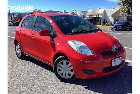 Red 2010 Toyota Yaris Hatchback YR