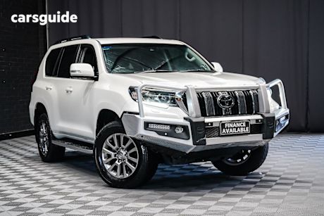 White 2021 Toyota Landcruiser Prado Wagon VX Flat Tailgate